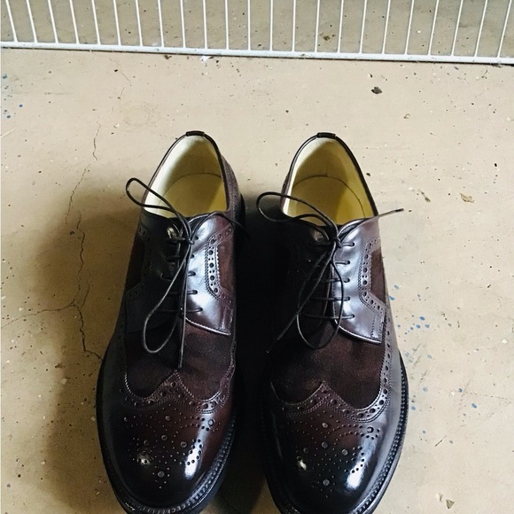 JENNIFER TATTANELLI Firenze Lace-up Leather &Suede Wingtip Shoes main image 5